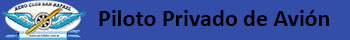 Curso de Piloto Privado de Avi&oacute;n